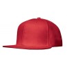 SnapBack with flat peak - 4187:Red, Cotton, Red
